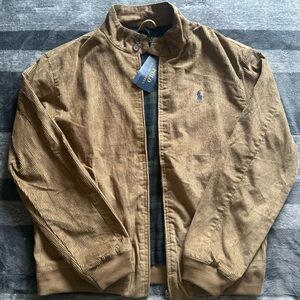 Polo by Ralph Lauren Brown Corduroy Bomber Jacket